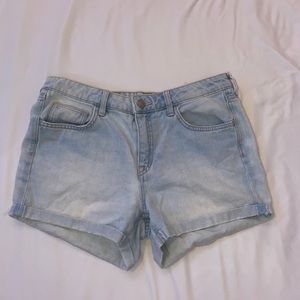 H&M light blue jean shorts
